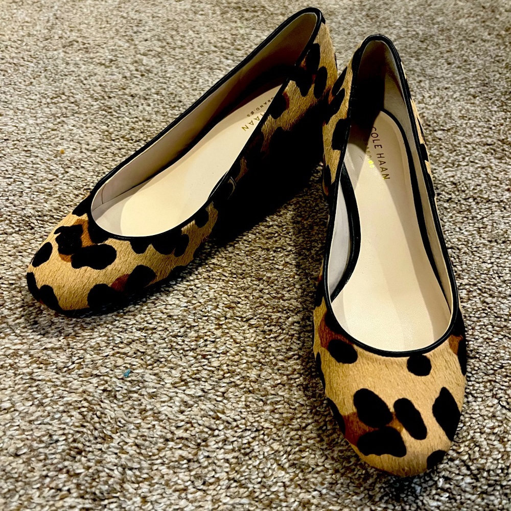 Cole Haan Lesli Pump Cheetah Block Heel